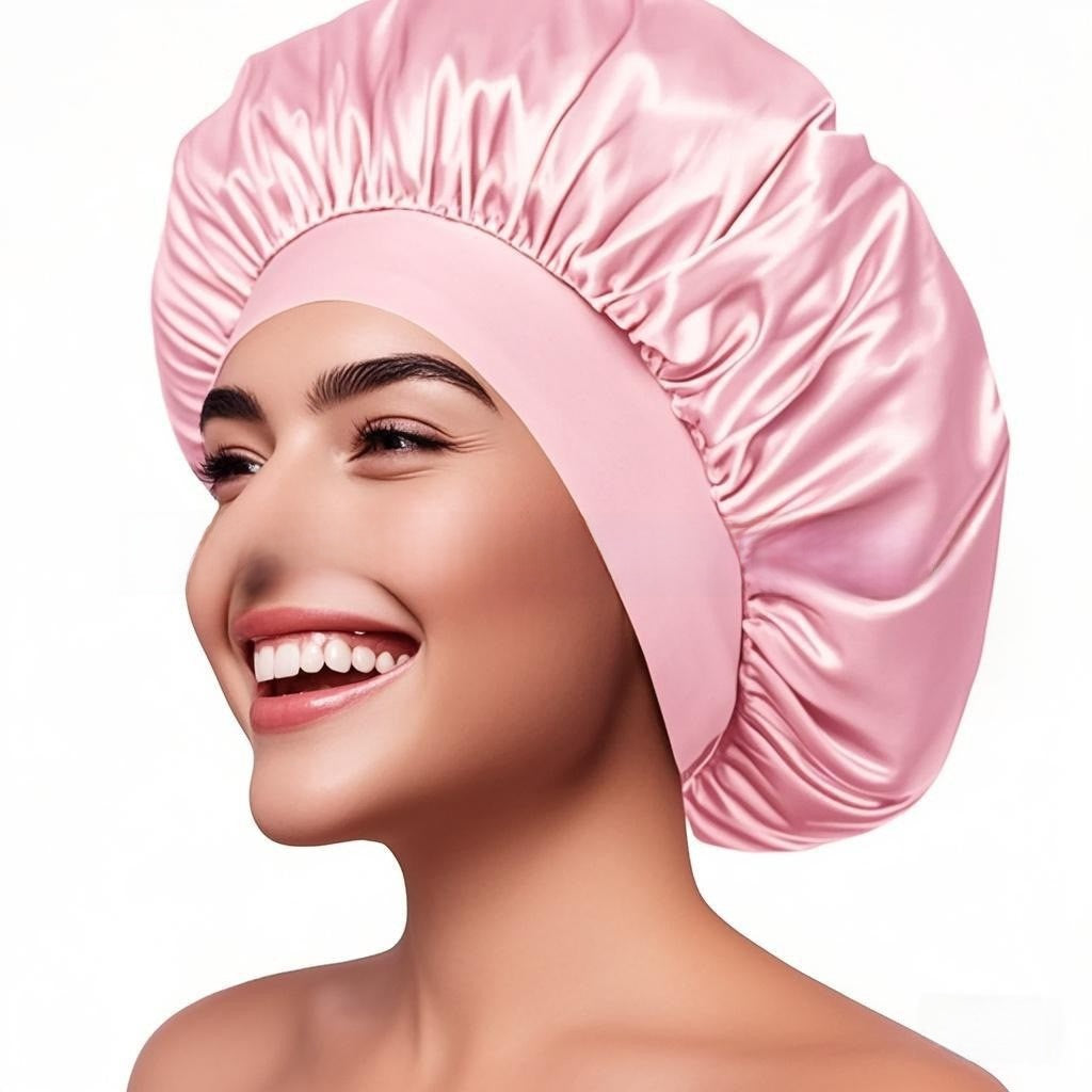 Wide Brim Stretchy Hair Care Cap, High Stretch: Superior elasticity for comfortable fit and easy wear. 
Wide Brim: Provides sun protection and full head coverage. Breathable Fabric: Ensures comfort during extended use.