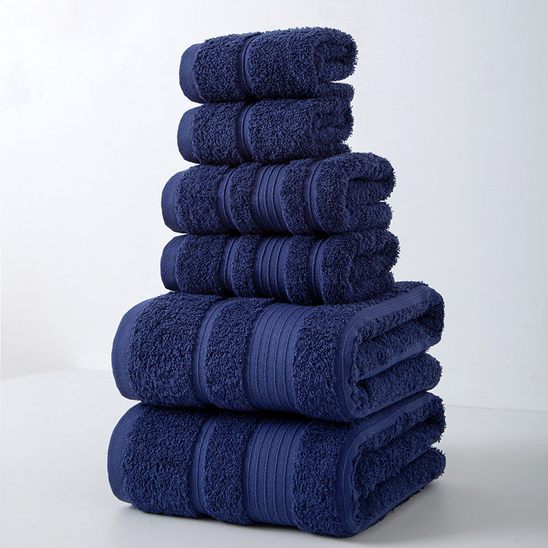 Soft Absorbent Cotton Bath and Towel Set