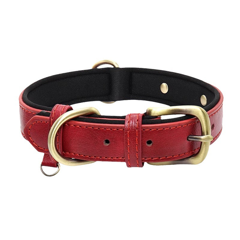 Anti-loss Dog Collar Leather Collar