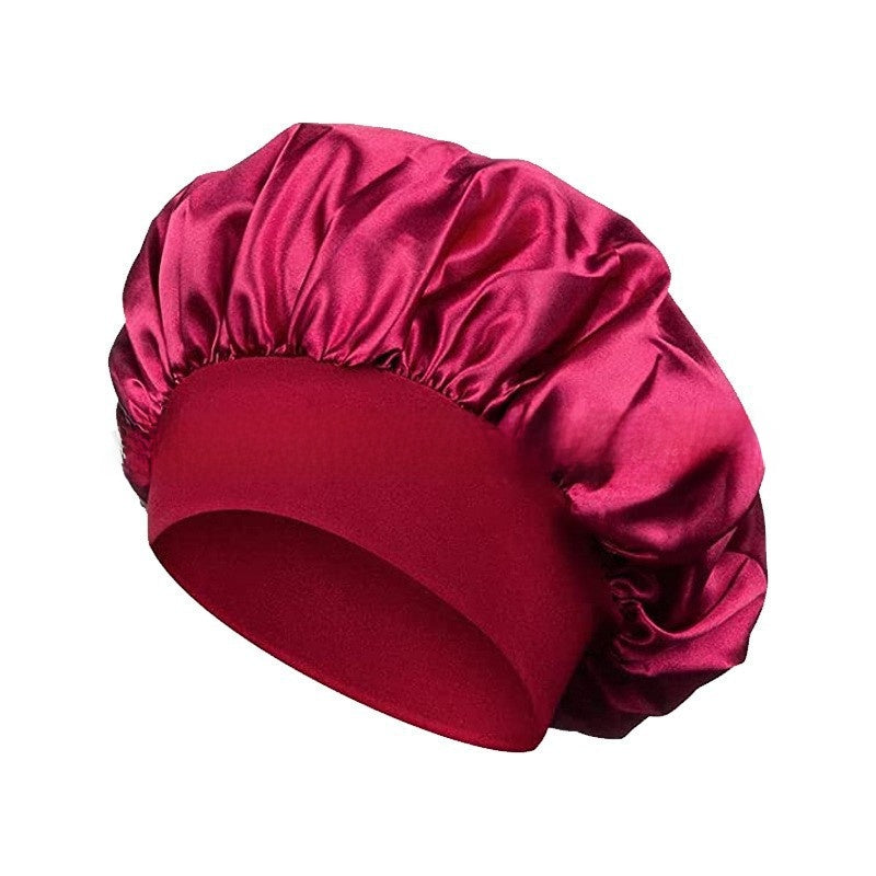 Wide Brim Stretchy Hair Care Cap, High Stretch: Superior elasticity for comfortable fit and easy wear. 
Wide Brim: Provides sun protection and full head coverage. Breathable Fabric: Ensures comfort during extended use.