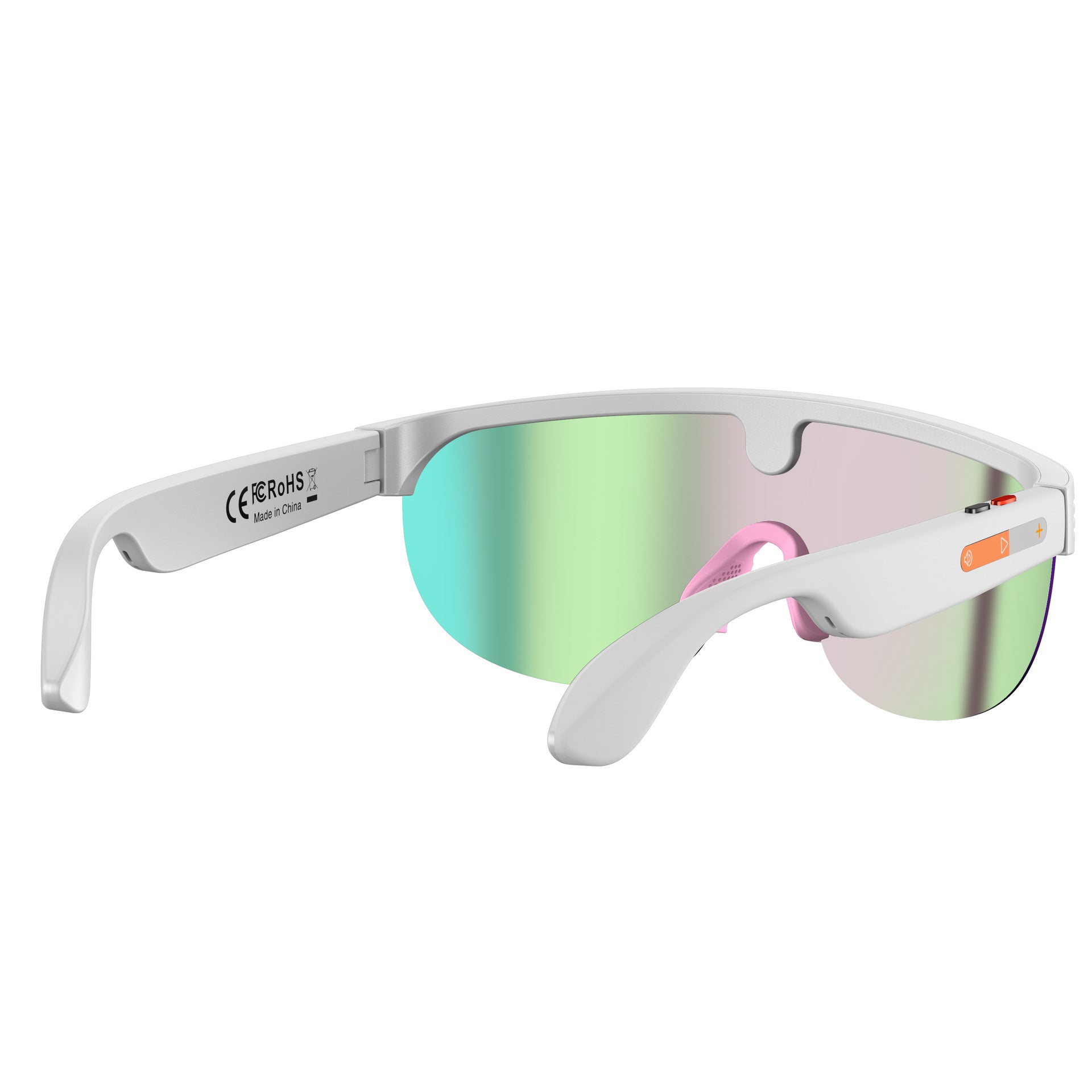 AI Sports Glasses with Camera. AI Integration: Smart glasses with AI capabilities for recording and photography during activities.