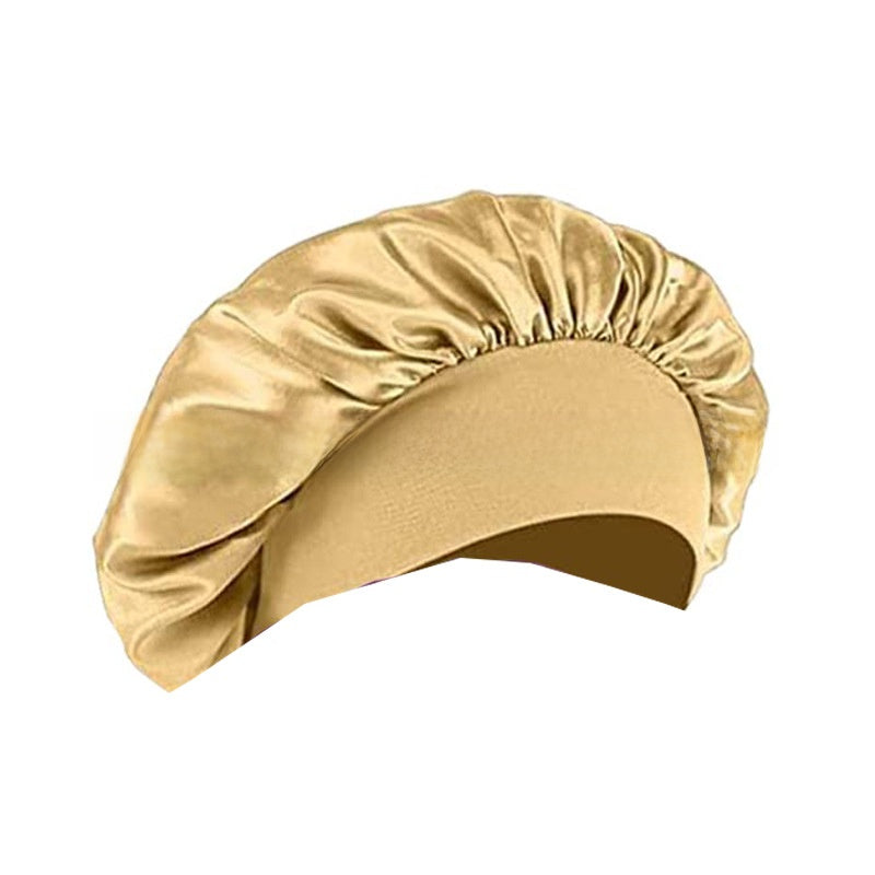 Wide Brim Stretchy Hair Care Cap, High Stretch: Superior elasticity for comfortable fit and easy wear. 
Wide Brim: Provides sun protection and full head coverage. Breathable Fabric: Ensures comfort during extended use.