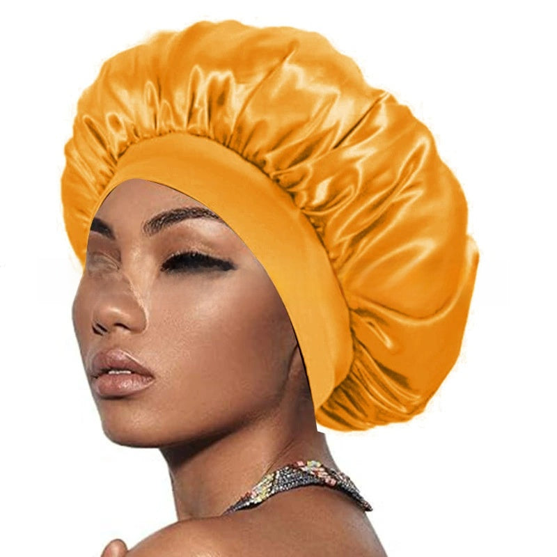 Wide Brim Stretchy Hair Care Cap, High Stretch: Superior elasticity for comfortable fit and easy wear. 
Wide Brim: Provides sun protection and full head coverage. Breathable Fabric: Ensures comfort during extended use.