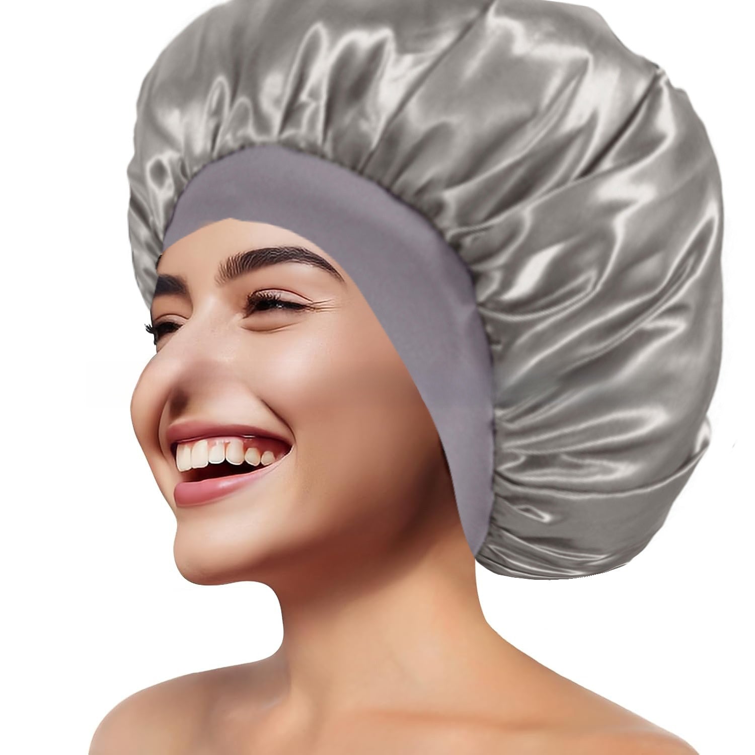 Wide Brim Stretchy Hair Care Cap, High Stretch: Superior elasticity for comfortable fit and easy wear. 
Wide Brim: Provides sun protection and full head coverage. Breathable Fabric: Ensures comfort during extended use.