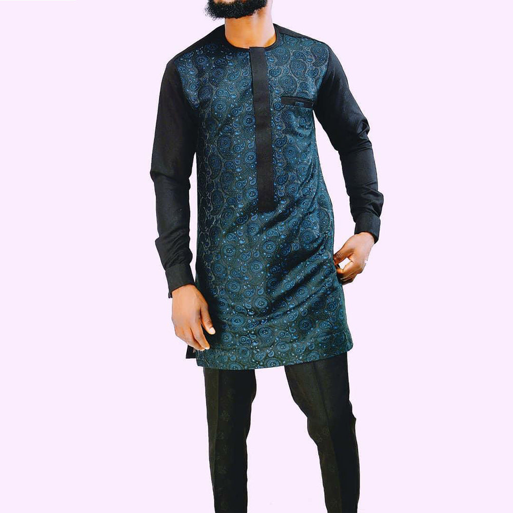 African Ethnic Style Men's Casual Two-Piece Suit