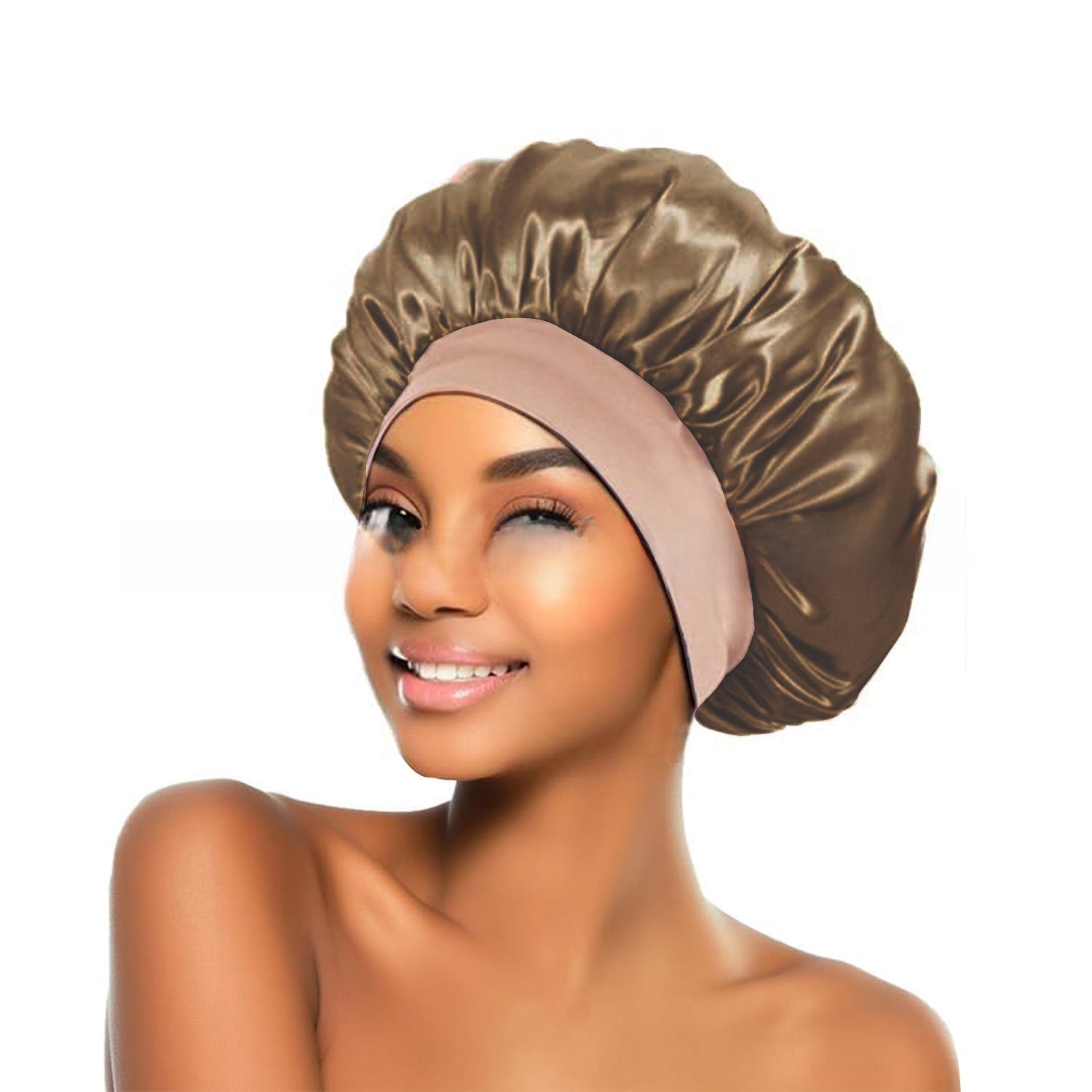 Wide Brim Stretchy Hair Care Cap, High Stretch: Superior elasticity for comfortable fit and easy wear. 
Wide Brim: Provides sun protection and full head coverage. Breathable Fabric: Ensures comfort during extended use.