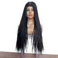 Three-Braid wig, Material: High-temperature synthetic fiber. Length: 26 inches, available in 8 colors, weight: Approximately 430g.
Style: Long curly hair, can be straightened or styled.