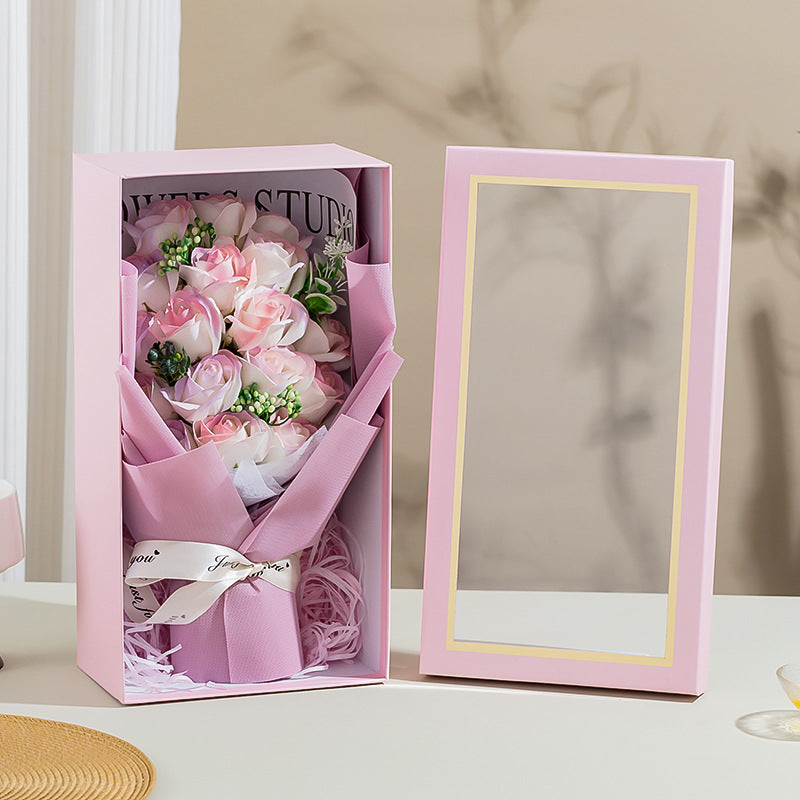 Soap Flower Bouquet -  18 Delicate Soap Roses