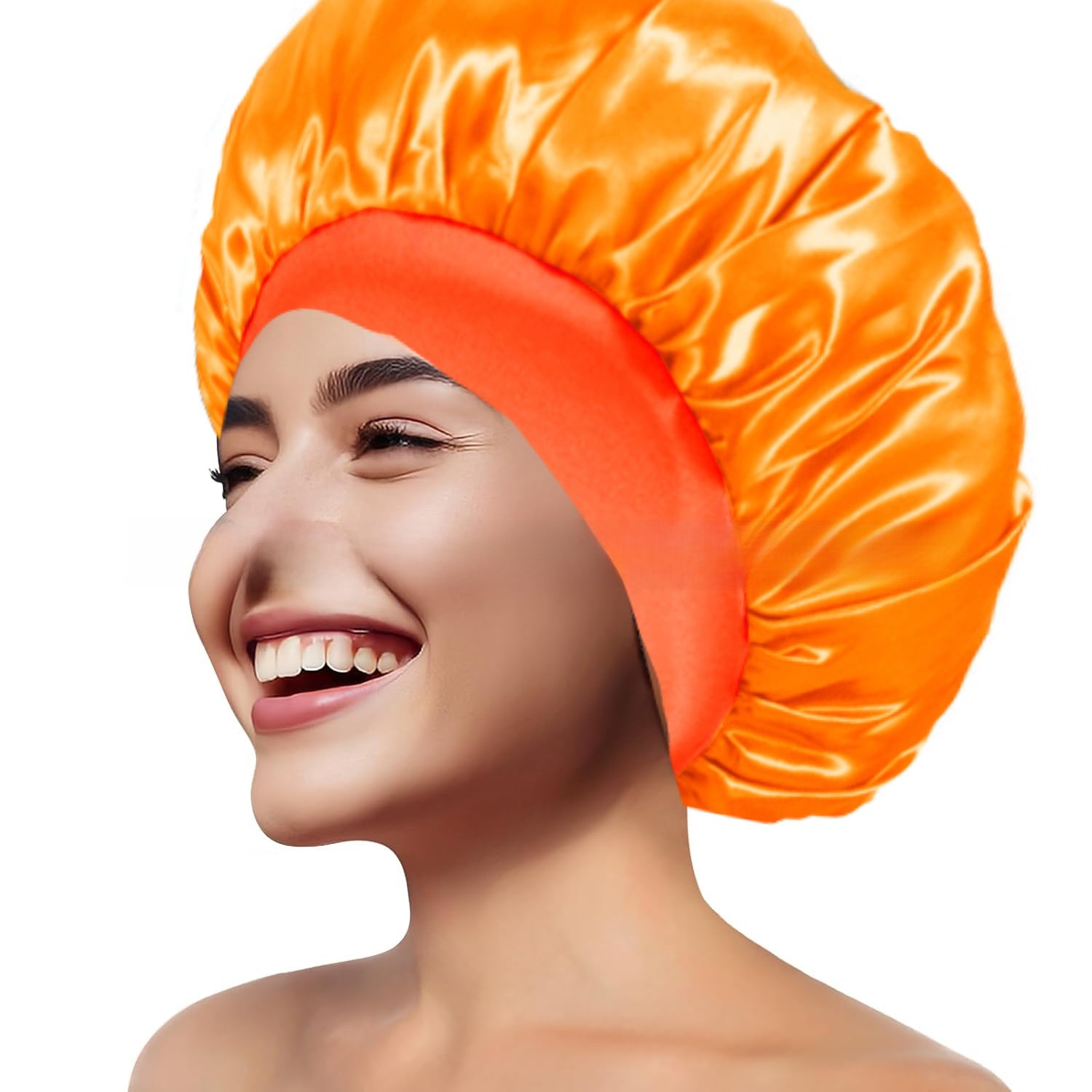 Wide Brim Stretchy Hair Care Cap, High Stretch: Superior elasticity for comfortable fit and easy wear. 
Wide Brim: Provides sun protection and full head coverage. Breathable Fabric: Ensures comfort during extended use.
